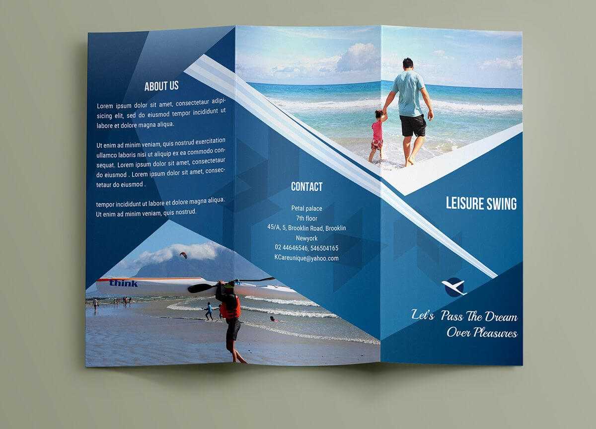 Free Travelling Trifold Brochure Template On Behance Within Travel And Tourism Brochure Templates Free