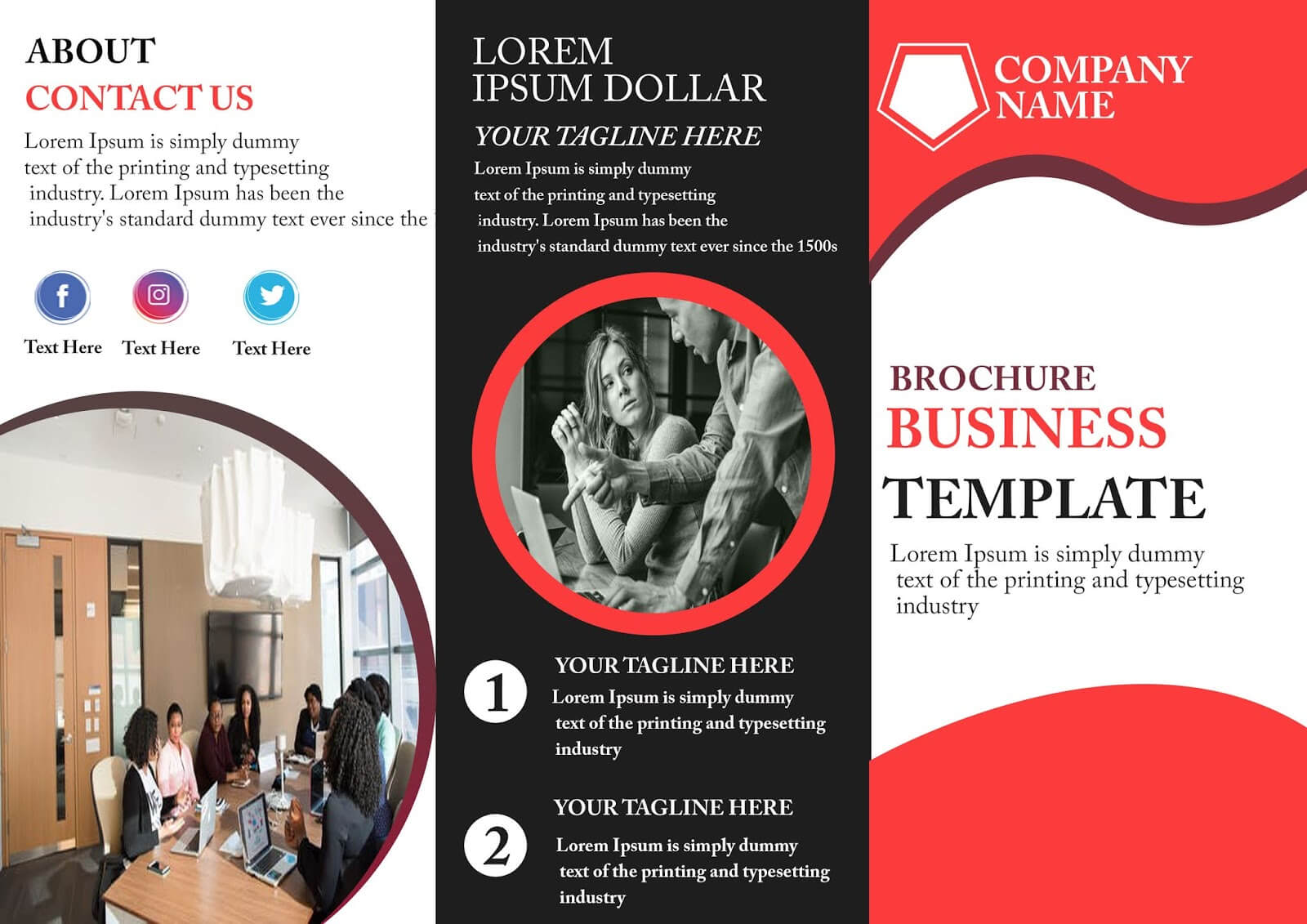 Free Tri Fold Brochure Template – Download Free Tri Fold In 3 Fold Brochure Template Free