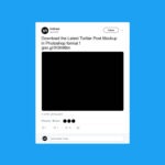 Free Twitter Post Mockup (2019) Within Blank Twitter Profile Template