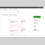 Free Valentine's Day Templates For Ms Office With Regard To Valentine Card Template Word