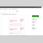 Free Valentine's Day Templates For Ms Office with regard to Valentine Card Template Word