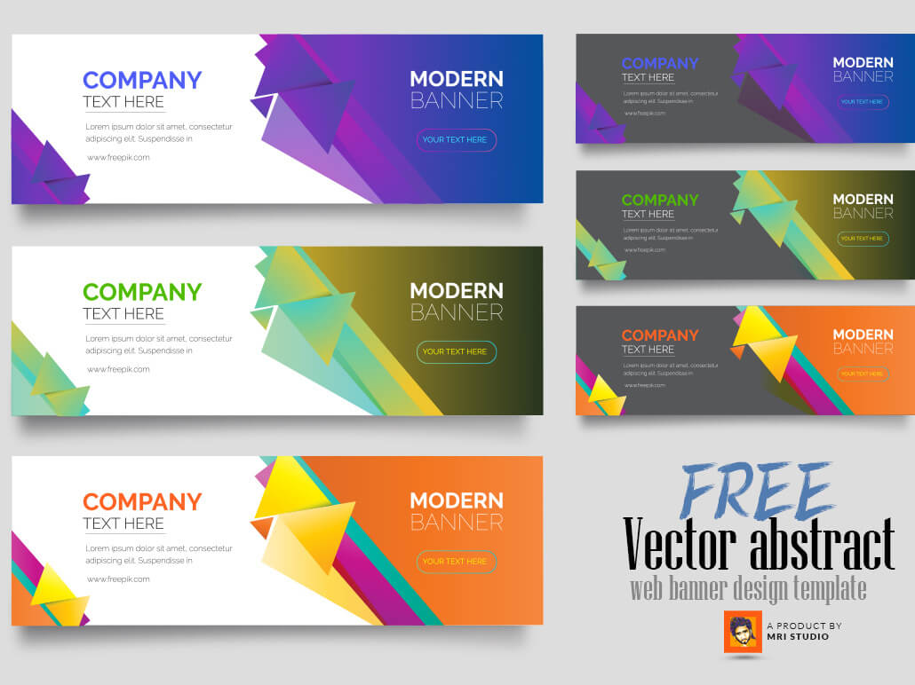 Free Vector Abstract Web Banner Design Templatemri In Product Banner Template