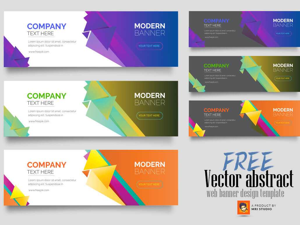 Free Vector Abstract Web Banner Design Templatemri In Product Banner Template