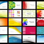 Free Vector Variety Of Dynamic Flow Line Of Business Card For Calling Card Free Template