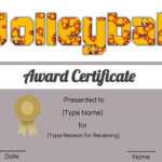 Free Volleyball Certificate | Customize Online & Print Throughout Rugby League Certificate Templates