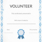 Free Volunteer Appreciation Certificates — Signup Inside Walking Certificate Templates