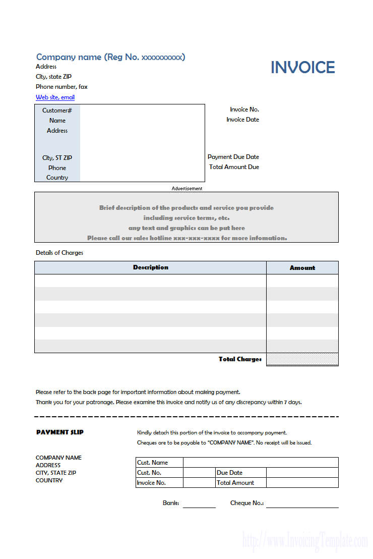 Free Web Design Invoice Template With Regard To Web Design Invoice Template Word