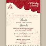 Free Wedding Card Psd Templates | Kankotri Vector Template Regarding Indian Wedding Cards Design Templates