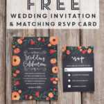 Free Whimsical Wedding Invitation Template | Mountain Modern Intended For Free Printable Wedding Rsvp Card Templates