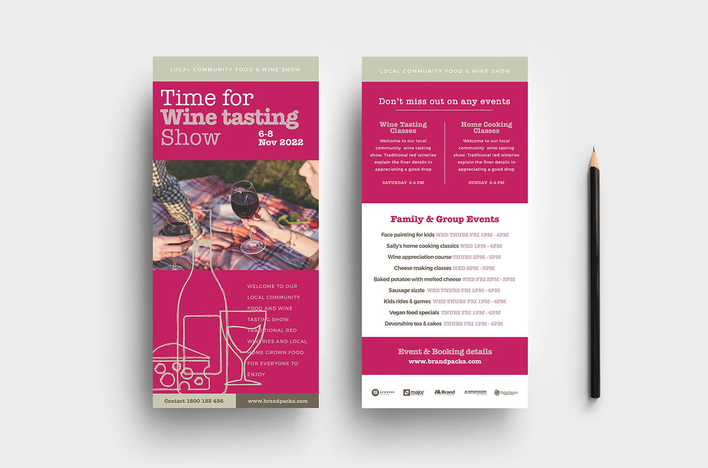 Free Wine Tasting Poster & Dl Card Template – Psd, Ai Within Wine Brochure Template