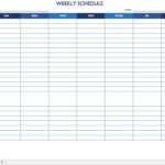 Free Work Schedule Templates For Word And Excel |Smartsheet Throughout Blank Monthly Work Schedule Template