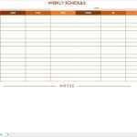 Free Work Schedule Templates For Word And Excel |Smartsheet Within Blank Monthly Work Schedule Template