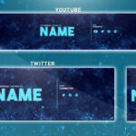 Free Youtube Banner Template | Photoshop (Banner + Logo + Twitter Psd) 2016 within Banner Template For Photoshop