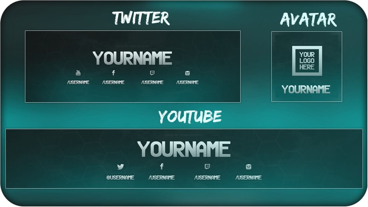 Free Youtube Banner + Twitter Header Template Psd + Direct Download Link –  [New 2015!] Within Twitter Banner Template Psd