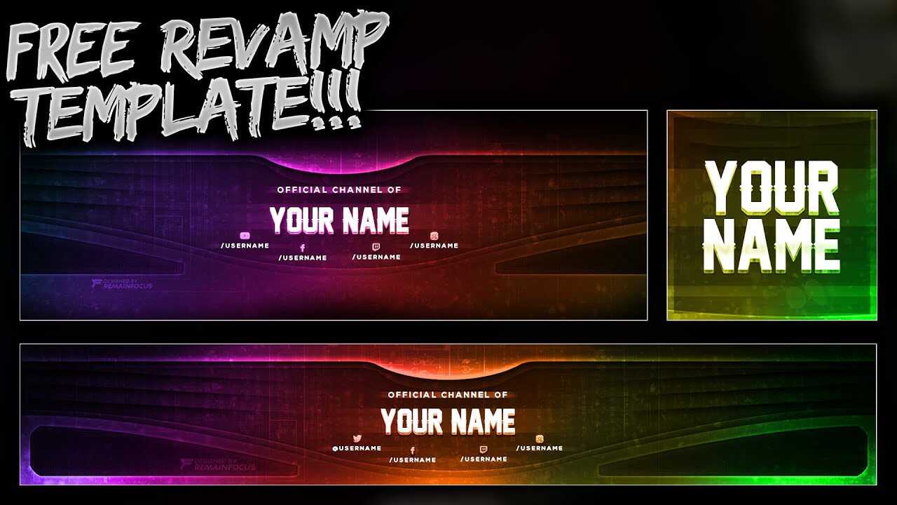 Free Youtube Banner + Twitter Header Template Psd - Free Download - Free Gfx for Twitter Banner Template Psd