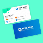 Freelancer Business Visiting Cards Design Template Psd For Freelance Business Card Template