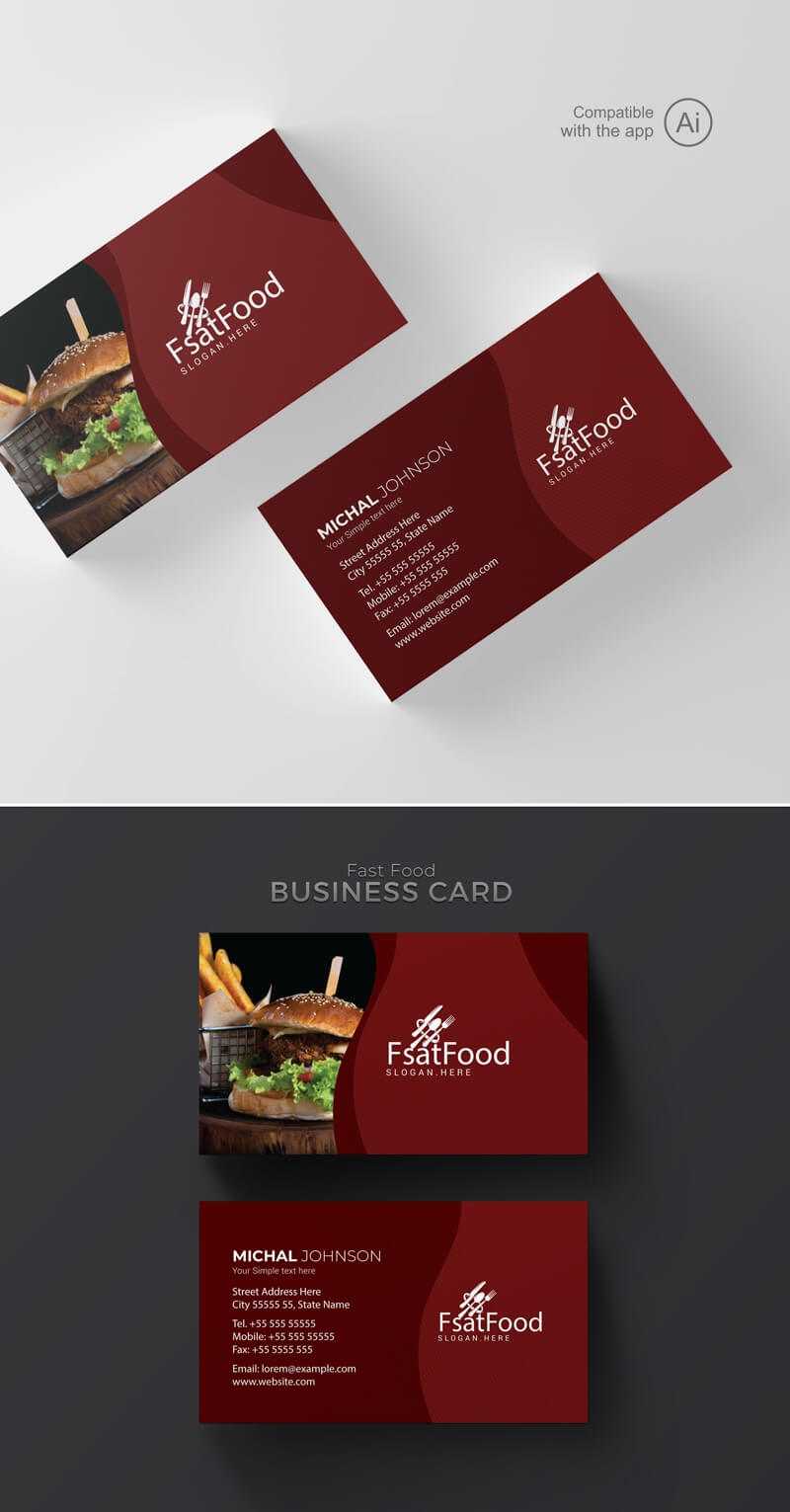 Freepiker | Restaurant Business Card Template With Regard To Restaurant Business Cards Templates Free