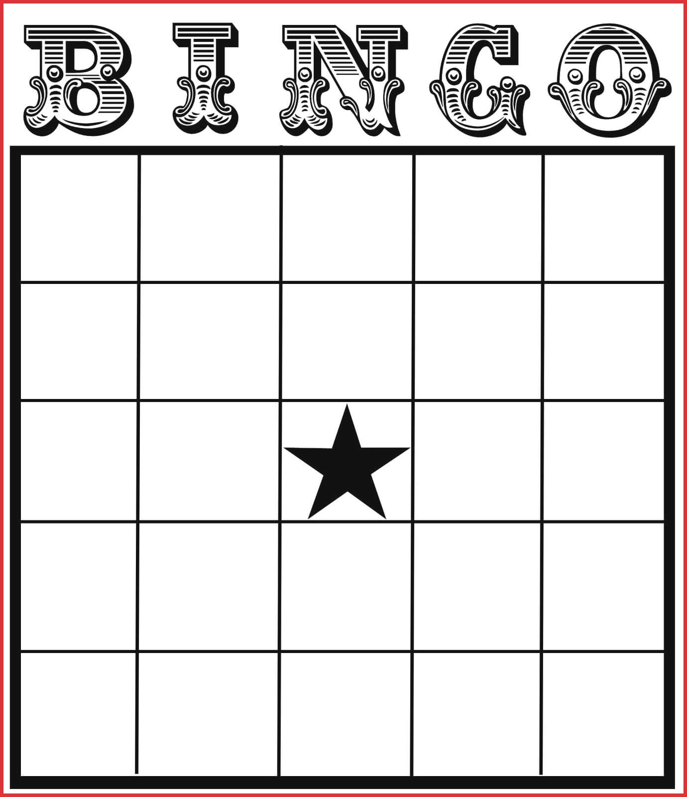 Fresh Blank Card Template | Leave Latter For Blank Bingo Card Template Microsoft Word