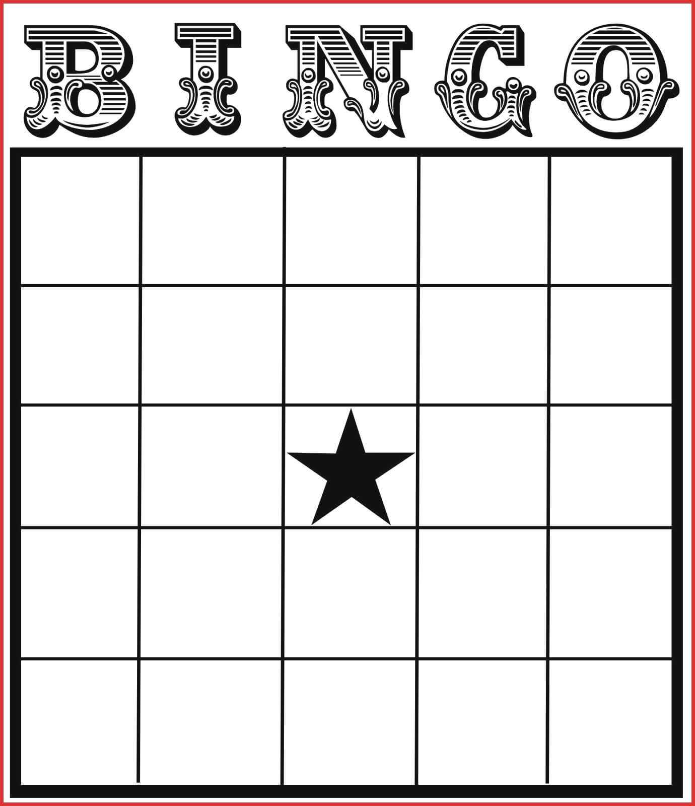 bingo card template word - Beyti Within Blank Bingo Card Template Microsoft Word