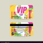 Front And Back Vip Member Card Template Inside Membership Card Template Free