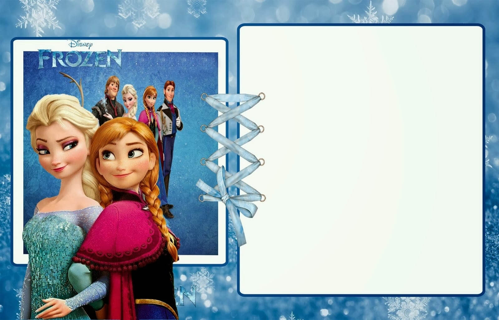 Frozen Birthday Elsa Invitation Card Template Anna Envelopes In Frozen Birthday Card Template