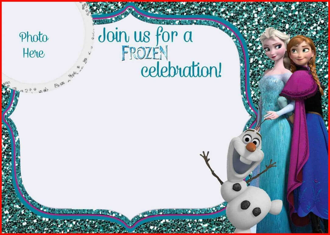 Frozen Birthday Party Diy Invitation Template Free Envelopes Pertaining To Frozen Birthday Card Template