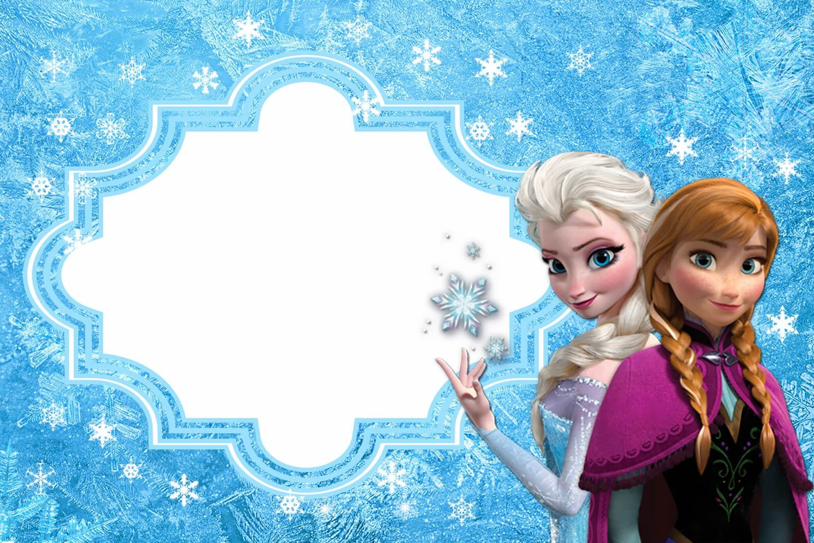 Frozen: Free Printable Cards Or Party Invitations. | Frozen Within Frozen Birthday Card Template