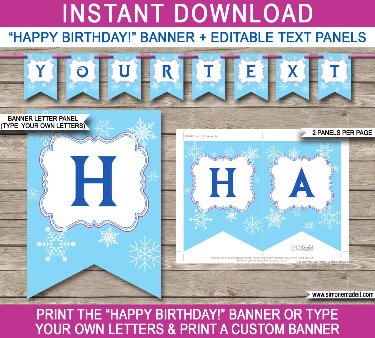 Frozen Party Banner Template With Regard To Diy Party Banner Template