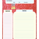 Full Page Recipe Card | Printable Recipe Cards | Cookbook With Regard To Recipe Card Design Template