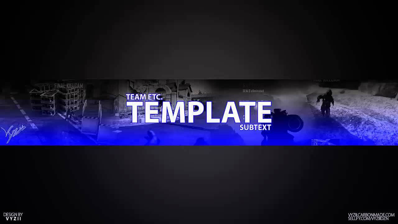 Fully Customizable Yt Banner Template – Tmplts Throughout Yt Banner Template