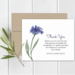 Funeral Acknowledgement Card Template Sympathy Thank You In Sympathy Thank You Card Template