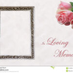 Funeral Eulogy Card Stock Image. Image Of Celebration – 34709417 For In Memory Cards Templates
