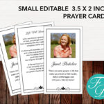 Funeral Prayer Card | Memorial Ideas | Funeral Ideas Within Prayer Card Template For Word