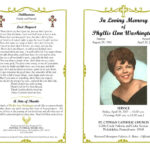 Funeral Program Template Sample Free Loving Memory Templates regarding Memorial Cards For Funeral Template Free