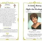 Funeral Program Template Sample Free Loving Memory Templates Regarding Memorial Cards For Funeral Template Free