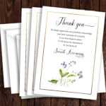 Funeral Thank You Card Template, Sympathy Acknowledgement Regarding Sympathy Thank You Card Template