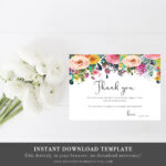 Funeral Thank You Cards Sympathy Acknowledgment Thank You Notes Memorial  Service Editable Woman Flowers Personalized Sympathy Card Notes Intended For Sympathy Card Template