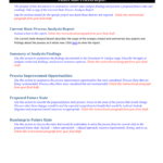 Future State Process Report Template Throughout State Report Template