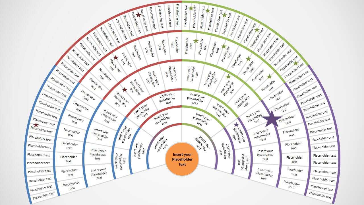 Genealogy Fan Chart 5 Generations For Powerpoint Genealogy Template