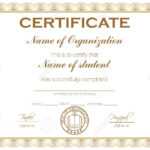 General Purpose Certificate Or Award With Sample Text That Can.. Regarding Template For Certificate Of Award