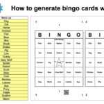 Generate Bingo Cards With Words – Bingo Card Generator Regarding Bingo Card Template Word