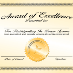 Generic Award Certificate In Vector Format – Trashedgraphics Throughout Generic Certificate Template