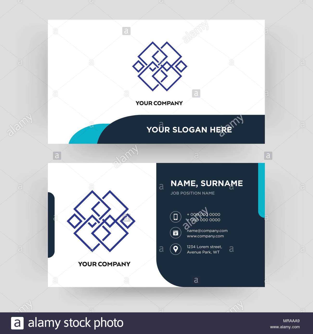 Generic, Business Card Design Template, Visiting For Your Intended For Generic Business Card Template