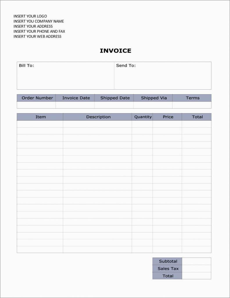 Generic Word Invoice Template Image Invoices Office Com Inside Microsoft Office Word Invoice Template
