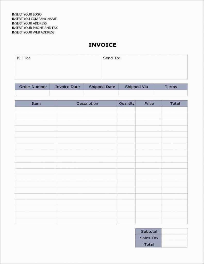 Generic Word Invoice Template Image Invoices Office Com Inside Microsoft Office Word Invoice Template