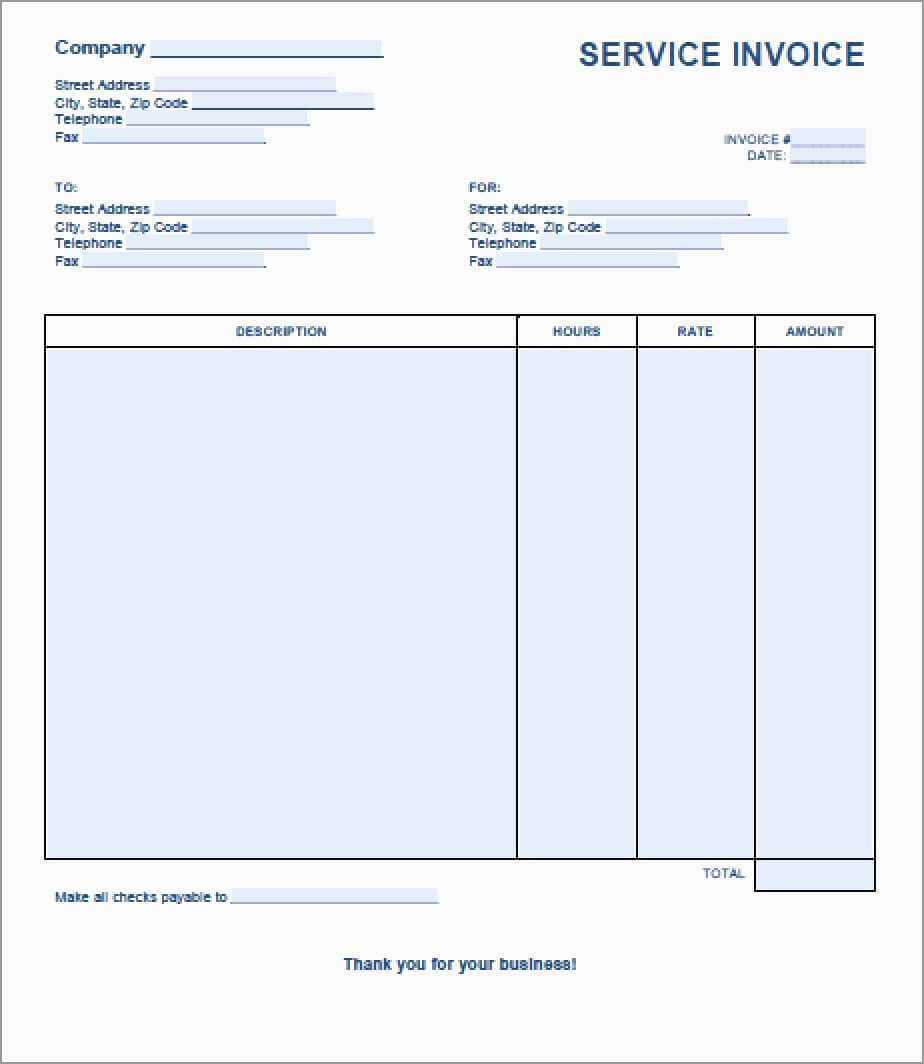 Generic Word Invoicete Free Documents In Excel Pdf Service Throughout Invoice Template Word 2010