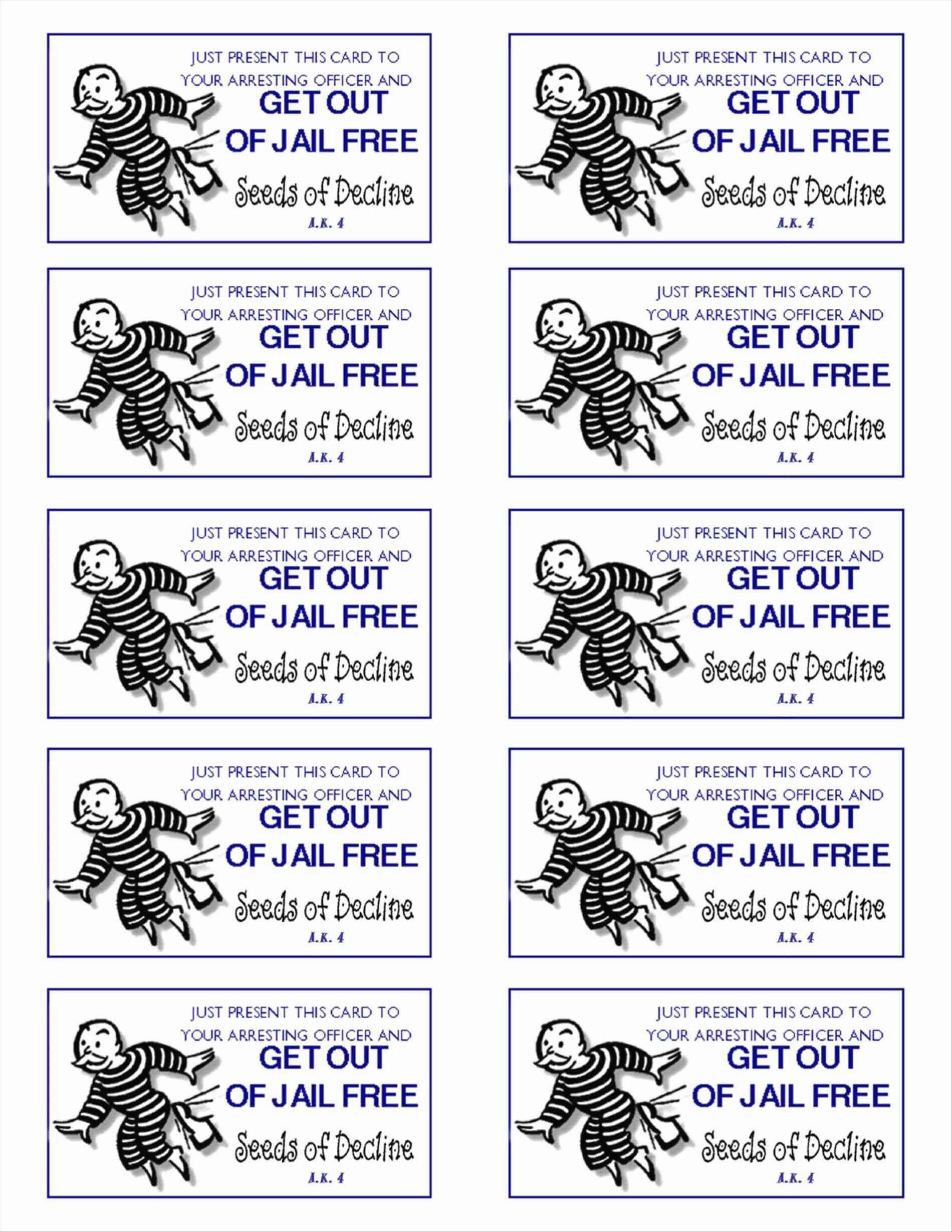 Get Out Of Jail Free Card Template Five Easy Ways To Within Get Out Of Jail Free Card Template