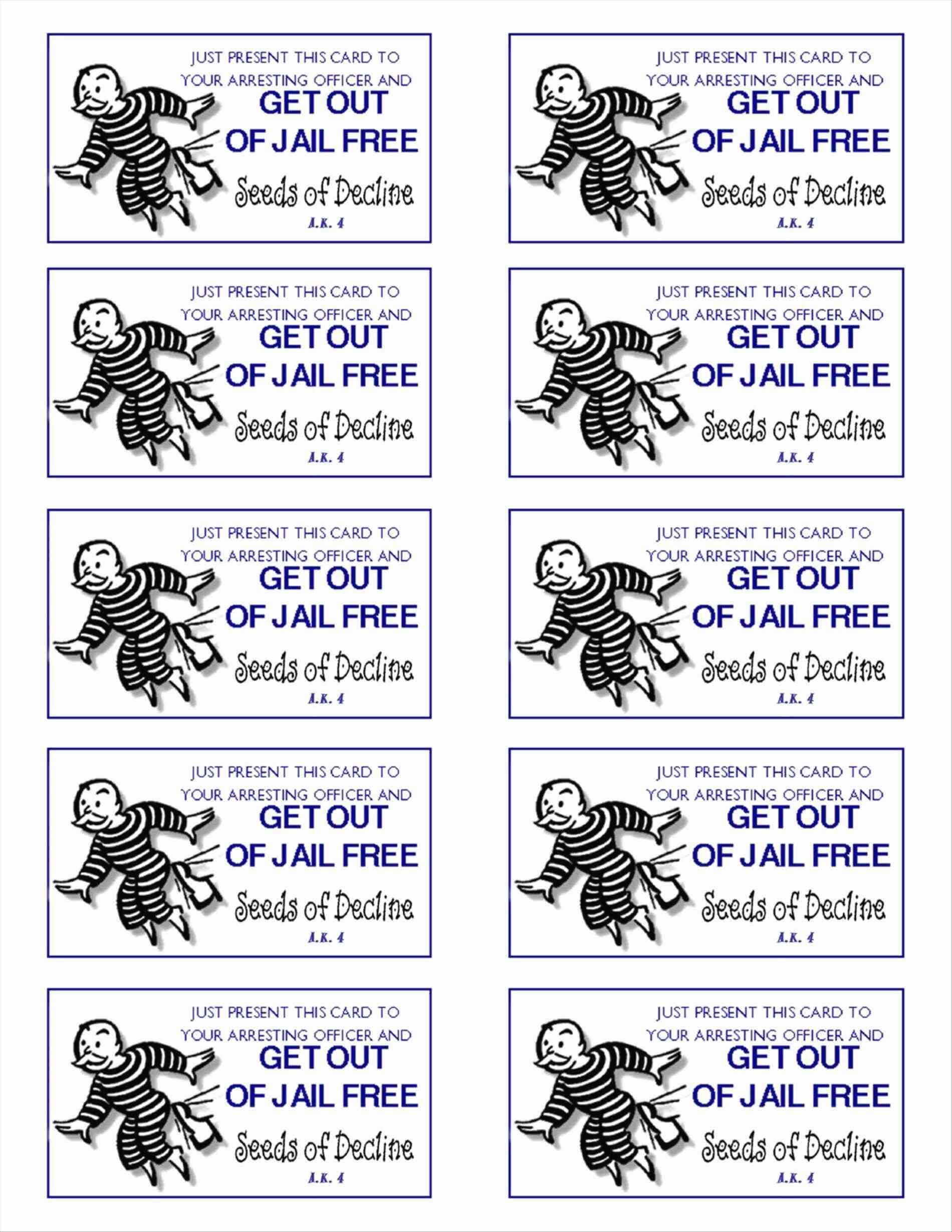 Get Out Of Jail Free Card Template Five Easy Ways To Within Get Out Of Jail Free Card Template