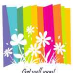 Get Well #card Free Printable – Fast Recovery Flowers Regarding Get Well Soon Card Template