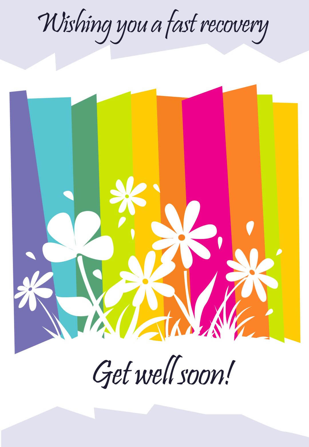 Get Well #card Free Printable – Fast Recovery Flowers Regarding Get Well Soon Card Template